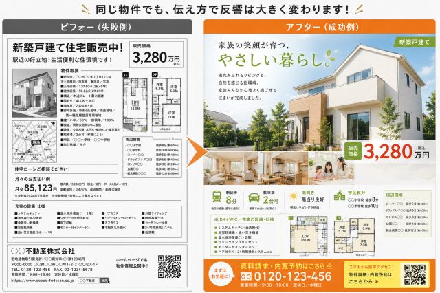不動産チラシデザインで集客力アップ｜問い合わせが増える秘訣を解説