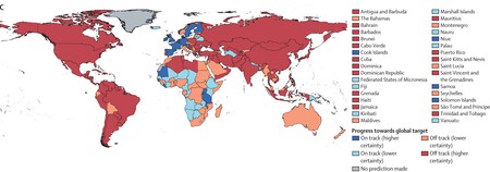 Most Sedentary Countries Exposed Exercise map
