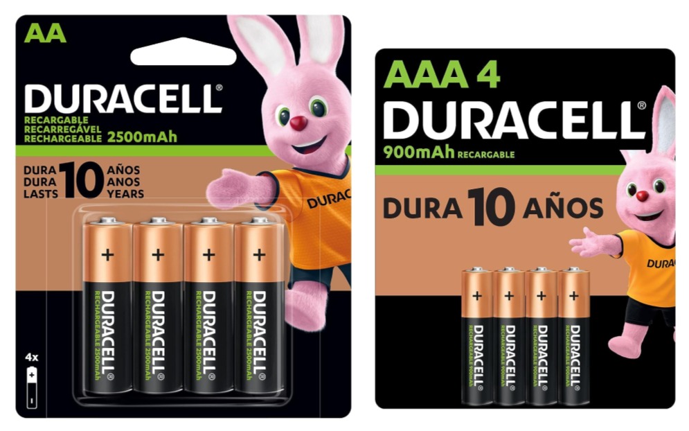 Paquete de 4 baterías Duracell (Más cupón de descuento)