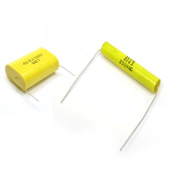 1 8uf 10 400vdc Axial Type Metallized Polyester Film