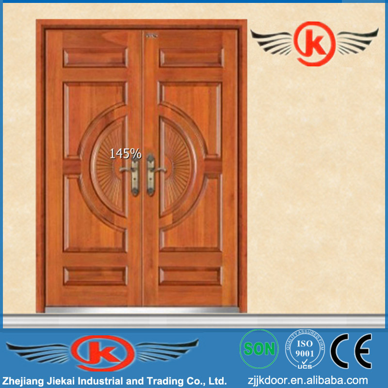 Jk A9023 Jiekai Steel Wood Door Secure Front Door Front Door Trim Panel China Manufacturer