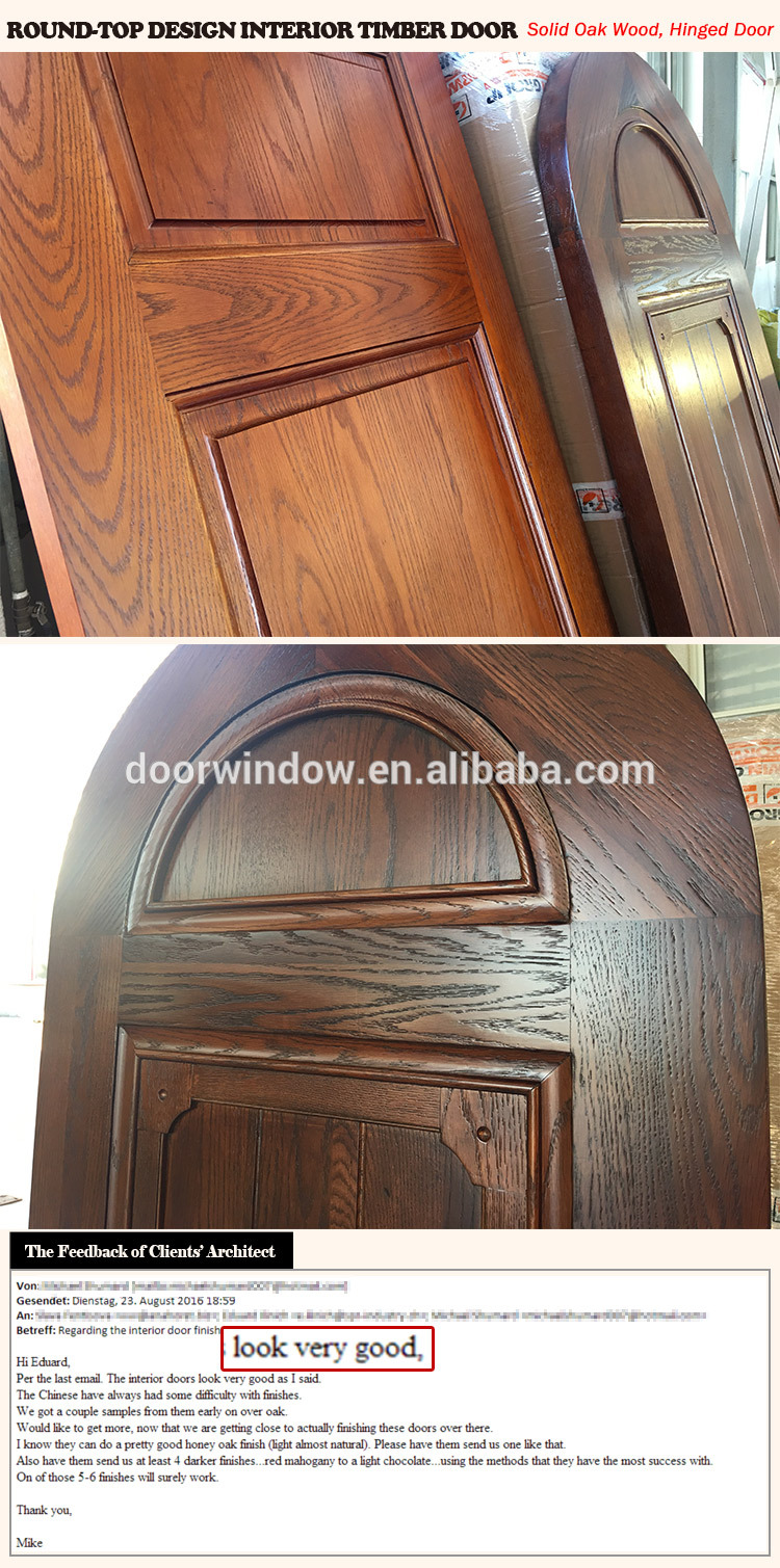 Fancy Simple Design Interior Solid Oak Wooden Door For Bed Rooms Of High End Villas China Manufacturer