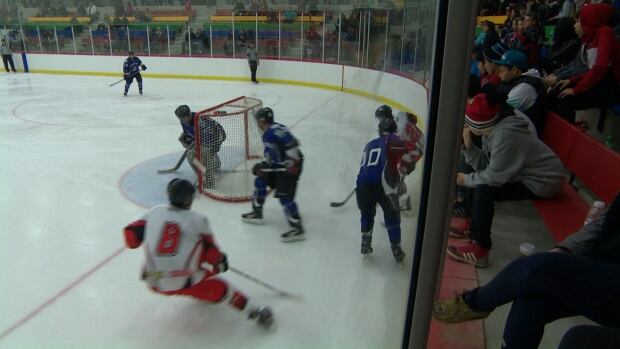 Our batting cages are fun . Hockey Night in Peguis returns with opening of new arena