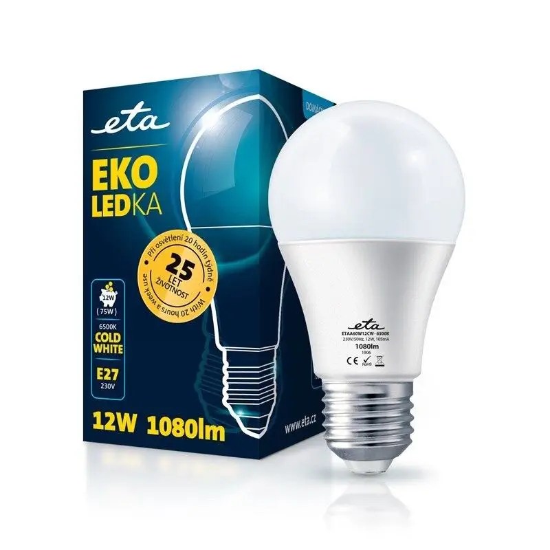 Eta Led Zarulja E27 12 W Hladno Bijela Mall Hr