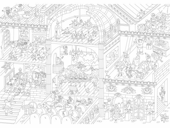 OMY DESIGN & PLAY Vymalovánky MAXI Tanec MALL.CZ