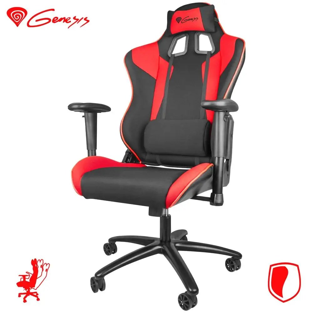 Genesis Gamerska Stolica Sx77 Crno Crvena Mall Hr