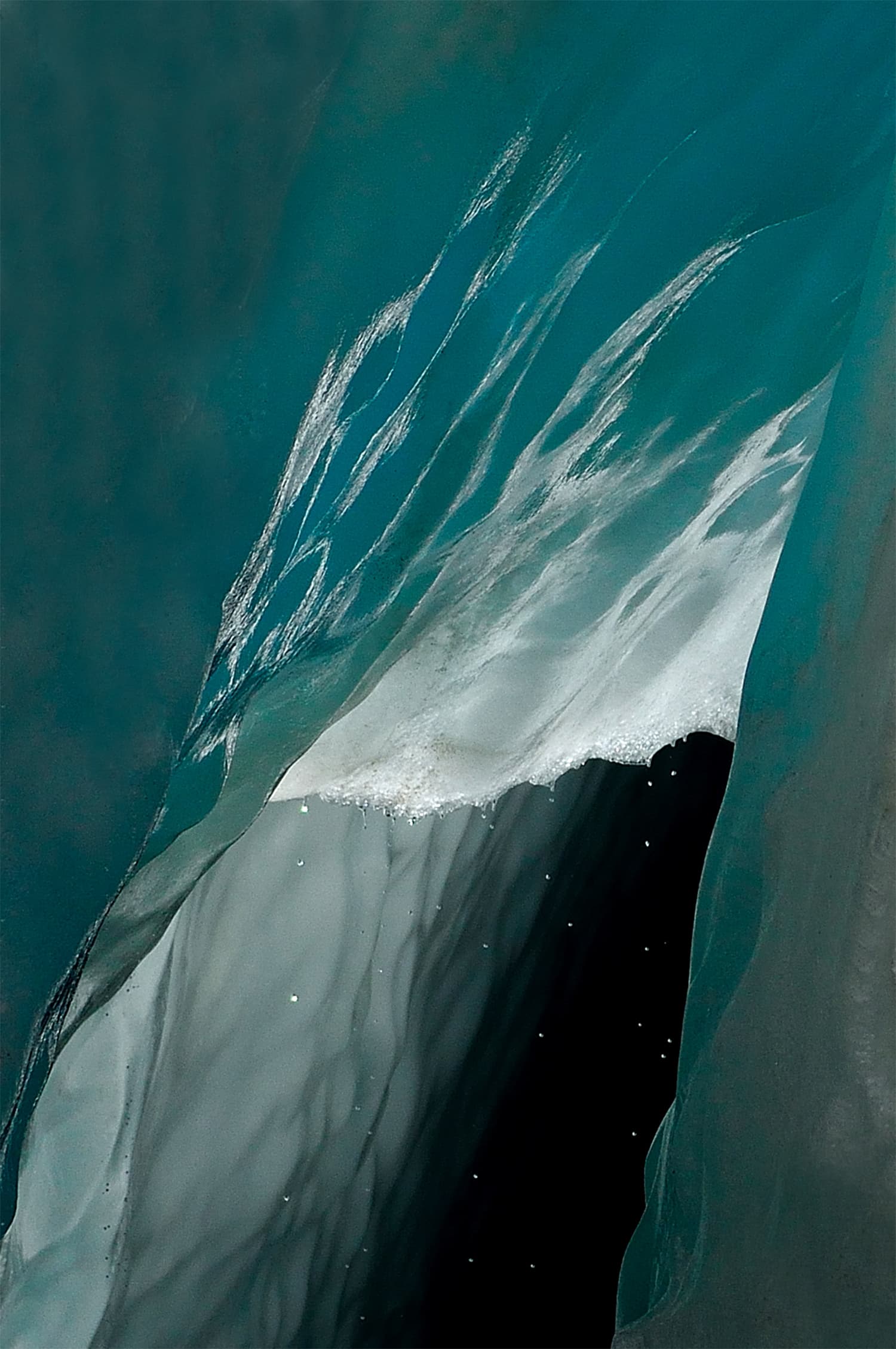 A melting green glacier. ─ Photo by author