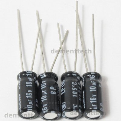 4x Nichicon Ep 10uf 16v Bipolar Nonpolar Radial Capacitors