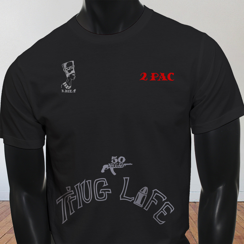 Acheter Pas Cher Hip Hop Gris Dencre Classique 2 Pac Tattoo Thug Life Hommes Noir T Shirt Drôle Livraison Gratuite Unisexe Casual Cadeau Du 12,02 € | Fr.dhgate 1001_x_1001_jpg