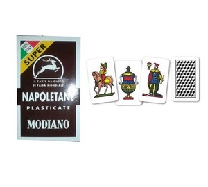 Mazzo Carte Da Gioco Napoletane - Modiano Plastificate - Marrone Scopa | Ebay 270_x_300_jpg