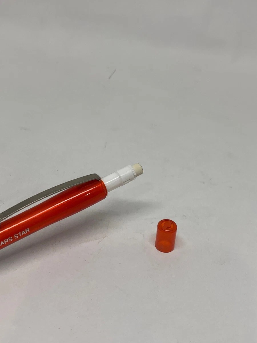 Vintage Mars Star 779 .5mm Automatic Pencils Rocket Red Covered Erasers