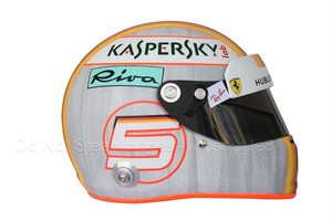 Details About Sebastian Vettel 2018 Austrian And Silverstone Gp F1 Replica Helmet Full Size