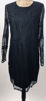 New H M Women S Dress Black Lace Special Event Funeral Size 10 Ebay