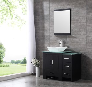 36 Ceramic Sink Bathroom Vanity Cabinet Solid Wood Modern Design W Mirror New Ebay