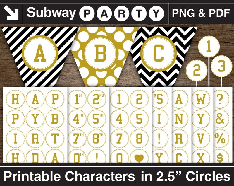png digital clipart alphabet for party banner college