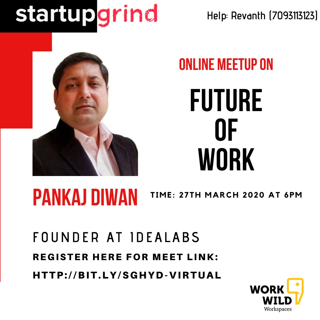 StartupGrind’s virtual meetup on “Future of work”