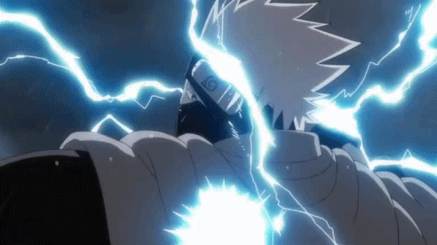 picture Lightning Blade Kakashi Chidori Gif gifer