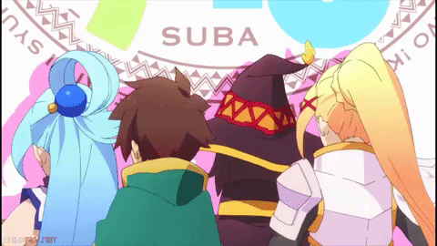 We've realized some time ago, that many of our visitors want to do more than just read manga. Konosuba thumb up anime GIF on GIFER - by Jolis