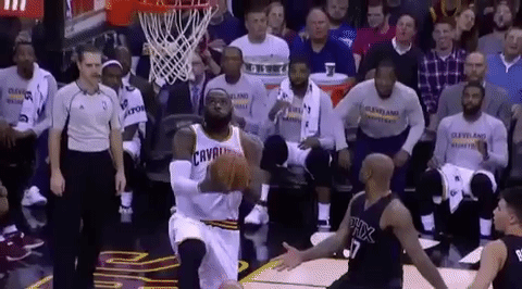 pic Lebron James Dunking Gif reverse dunk slam dunk lebron gif auf gifer von auribor