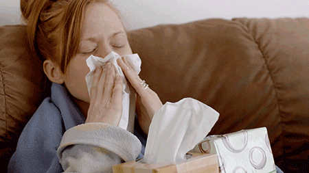 Image result for sick in bed gif