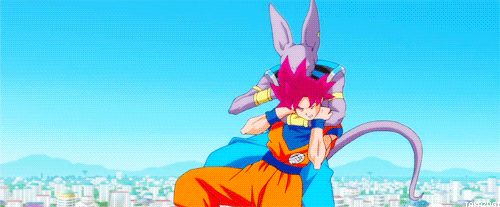 Goku super saiyan god blue in dragon ball super. Battle Of Gods Dragon Ball Z Goku Gif Find On Gifer