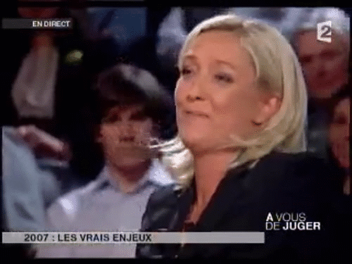 Find funny gifs, cute gifs, reaction gifs and more. Mimique Archive Marine Le Pen Gif Find On Gifer