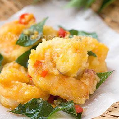 22 Resto Udang Saus Telur Asin Paling Enak
