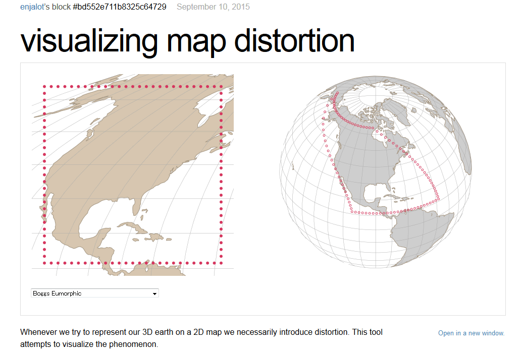 Visualizing Map Distortion That You Can Experience How Distorted By 001 