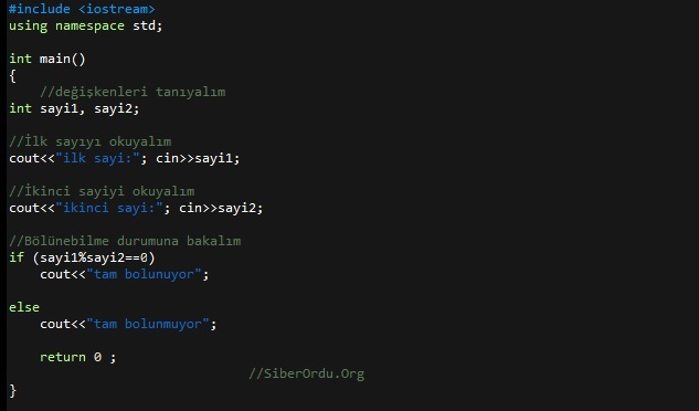 C++ Sık Kullanılan Algoritmalar Ve İşlemler – Cod3X'in Dünyası