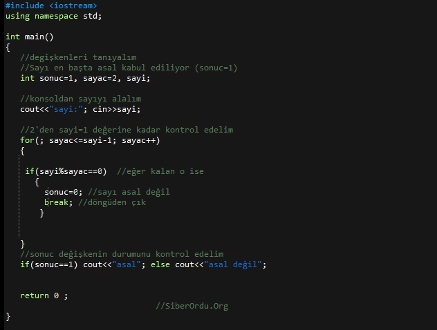 C++ Sık Kullanılan Algoritmalar Ve İşlemler – Cod3X'in Dünyası