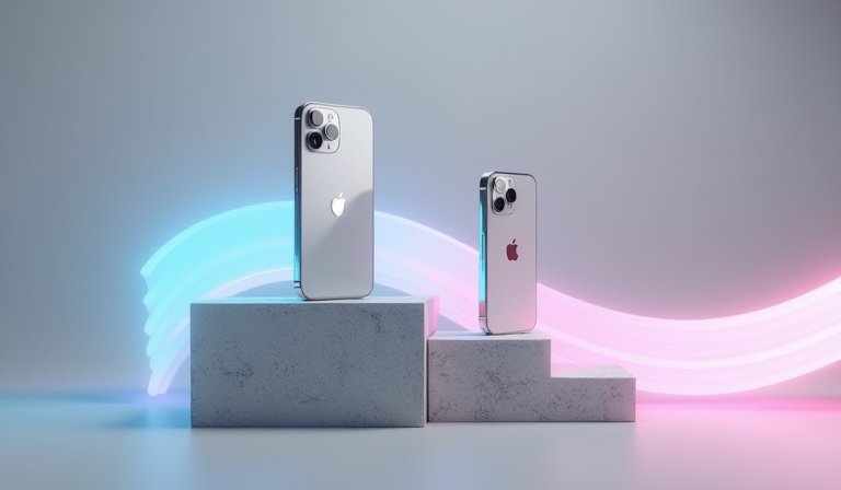 民眾在通訊行挑選機況良好的 iPhone 17 Pro Max 二手手機。