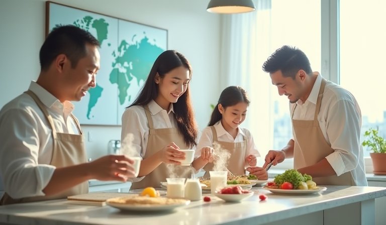 中東地區現代化藥局內陳列的佳貝艾特羊奶粉