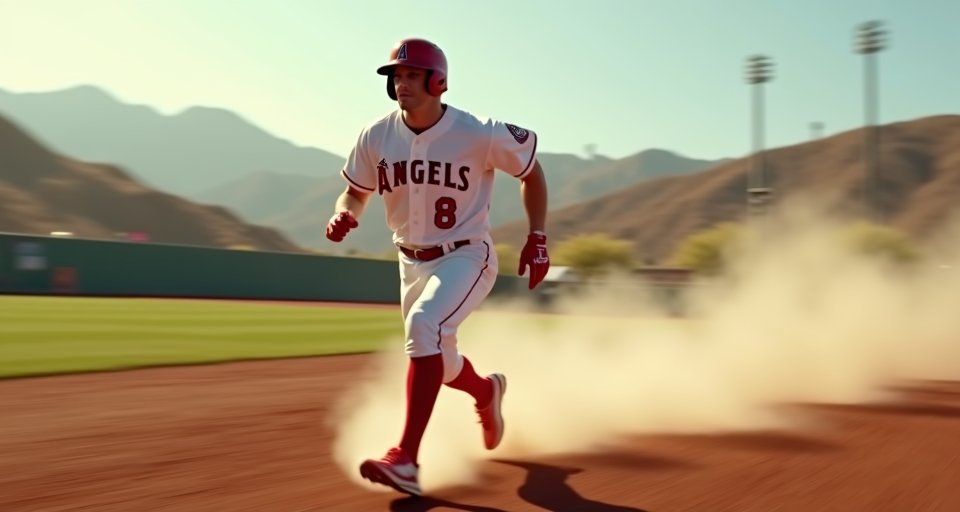 天使看板Trout春訓飆速 力拚找回昔日衝刺水準