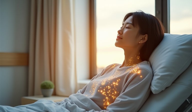 醫師向長者說明 NAD+ 醫療營養對提升細胞能量的助益。