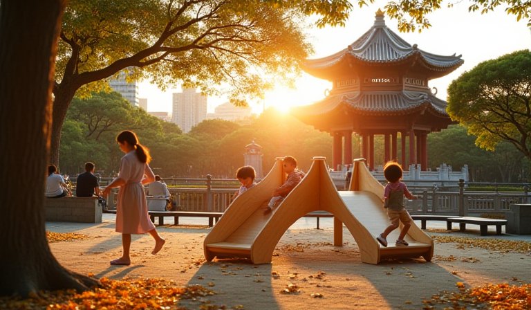 台南鄭成功公園整建完成特色遊具融入歷史地景啟用