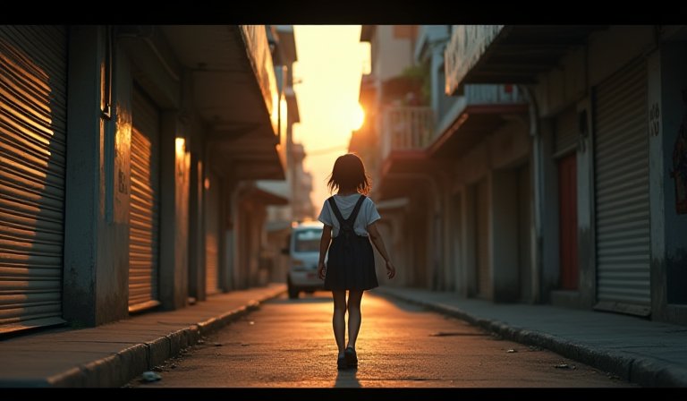 馬尼拉仙沓古律示區8歲女童獨自步行遭搶劫 監視器拍下竊賊尾隨過程