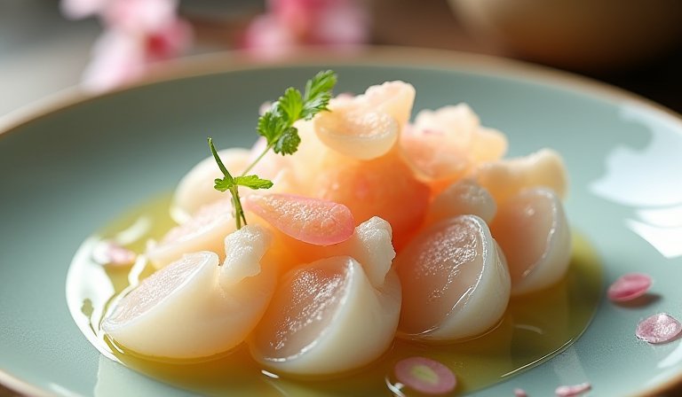 馬頭魚立鱗燒將魚鱗烤至酥脆直立，呈現松果般的視覺。