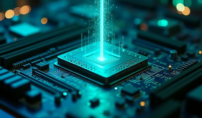現代化科技企業大樓背景下呈現向上攀升的營收數據圖