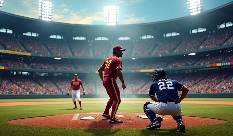 委內瑞拉投手於世界棒球經典賽決賽中在投手丘奮力投球