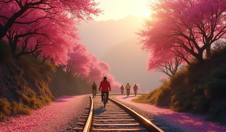 八卦山約騎小旅行二十八日結合火紅花旗木鐵道啟動年度騎旅活動