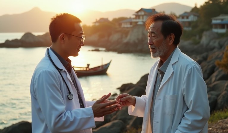 義大醫療團隊深入澎湖偏鄉，為離島長者提供巡迴診療。