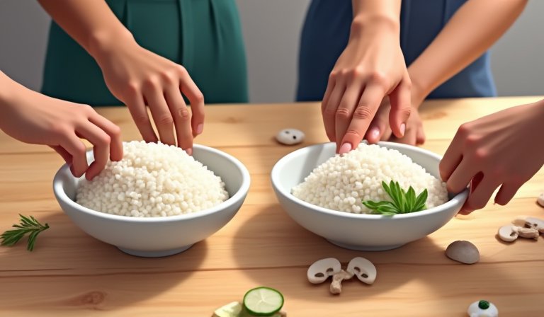 瓷碗裝著熱騰騰的白米飯，是中醫建議脾胃虛弱者的主食