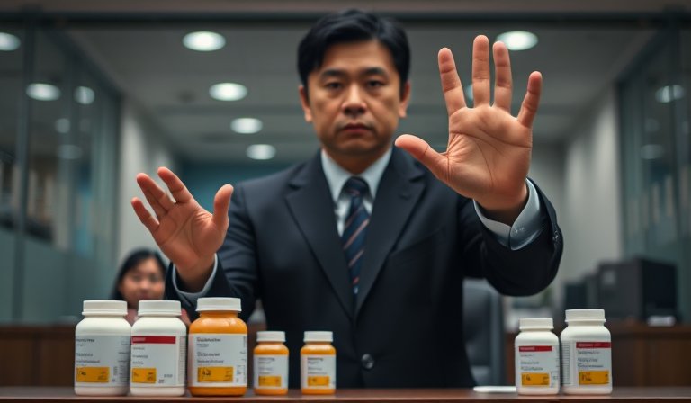 民眾從國外代購帶回的褪黑激素、維生素等保健食品。
