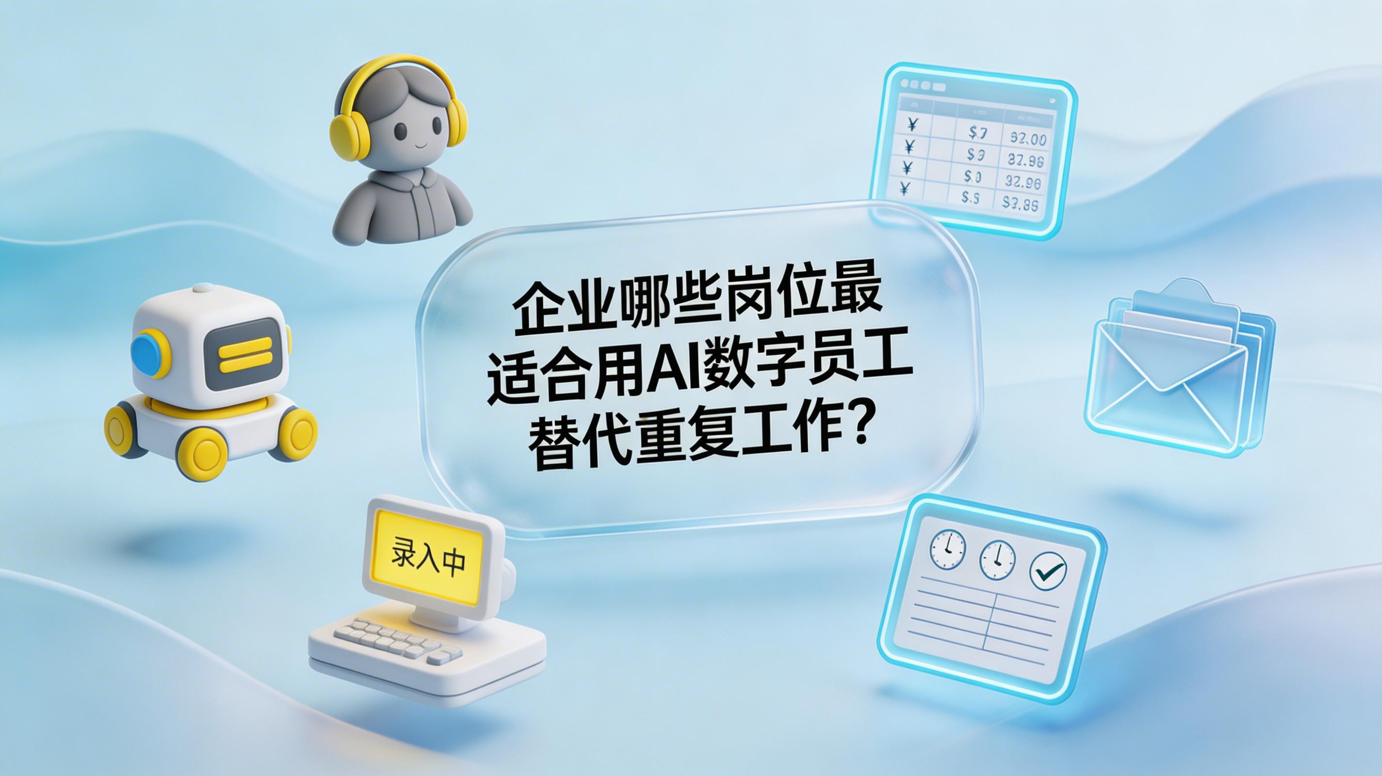企业哪些岗位最适合用AI数字员工替代重复工作?_图1