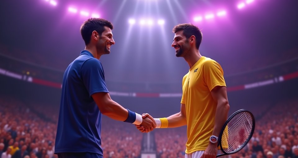 喬科維奇現身湖人主場，與唐西奇在賽後親切互動寒暄。