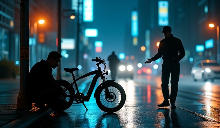 南港區中坡北路公寓前停放的電動自行車與巷弄景觀。