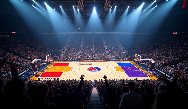 太陽與拓荒者在籃球場上激烈對位，爭奪西區季後賽席次。