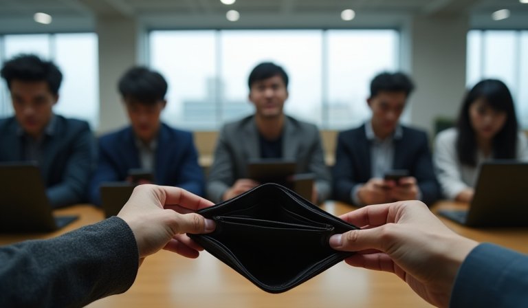 手機顯示伺服器連線失敗訊息，呈現募資平台癱瘓的現況。