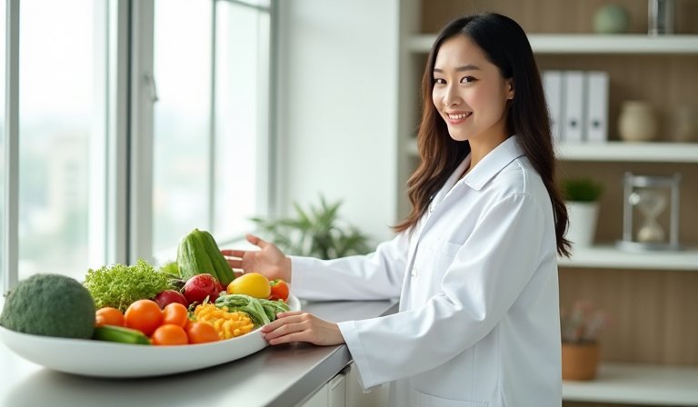 鬧鐘與大腦意象結合，呈現斷食對提升專注力與認知的助益。