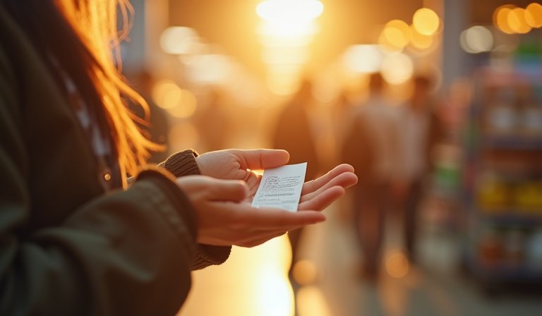 民眾在全聯門市購買豆漿與豆腐，幸運中得千萬大獎。